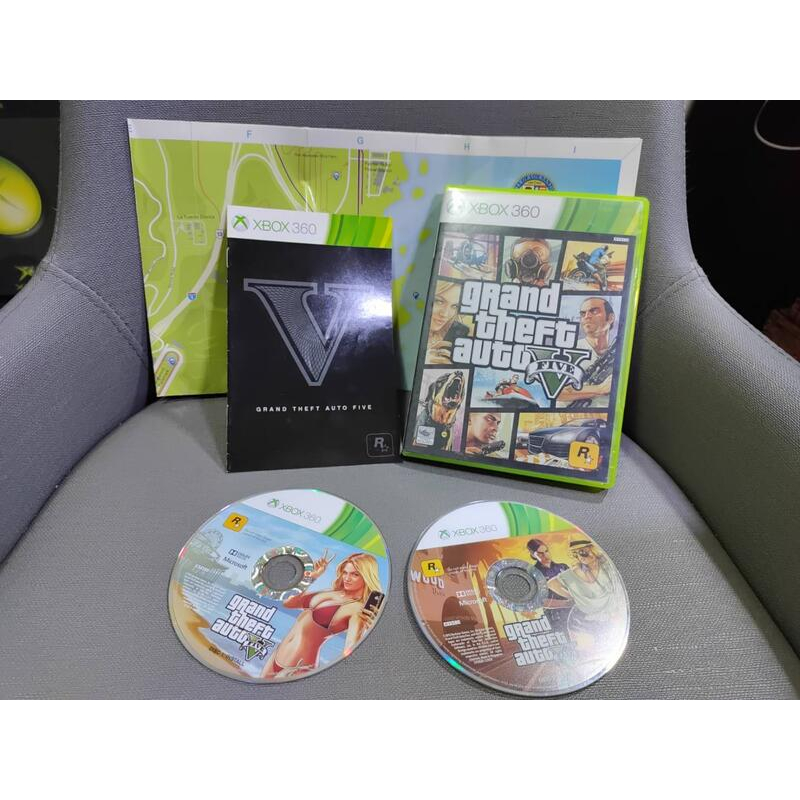 絕版經典遊戲 XBOX360 俠盜獵車手 5 Grand Theft Auto V GTA 5 中文版 僅第一片正常