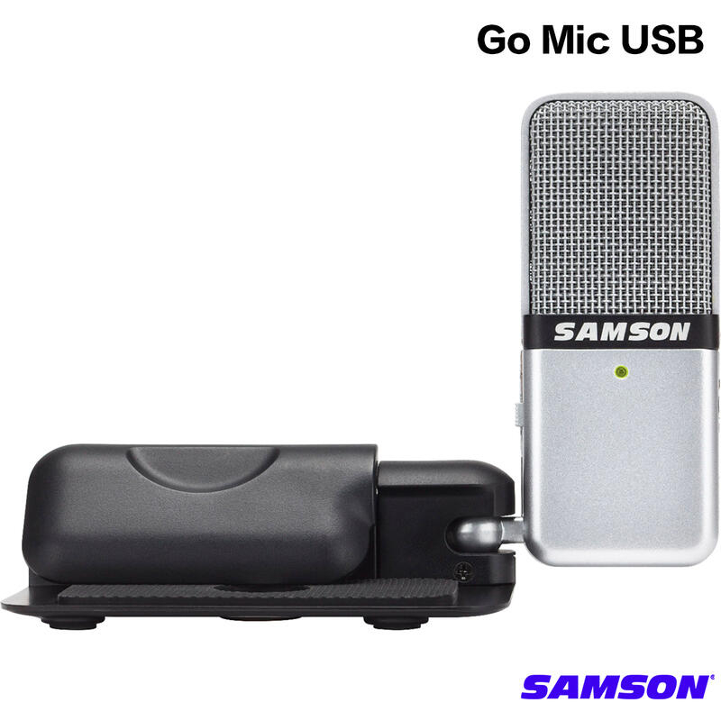 【又昇樂器】Samson Go Mic USB 電容式/廣播/錄音/視訊/會議/Podcast/ 麥克風