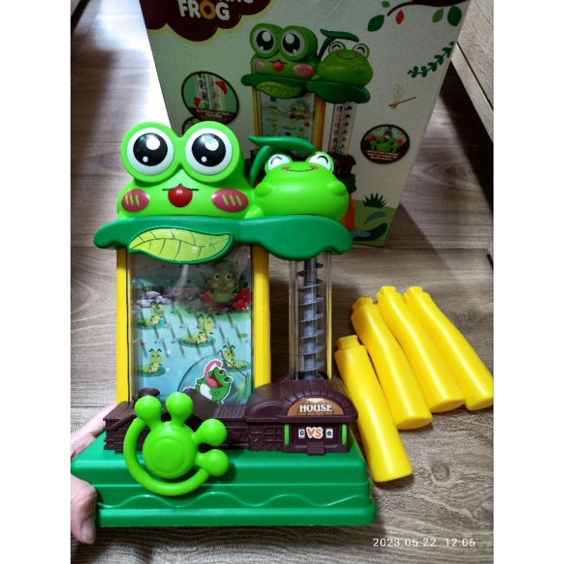 青蛙電動接球機 豆豆機 彈珠台 方向盤 益智玩具
