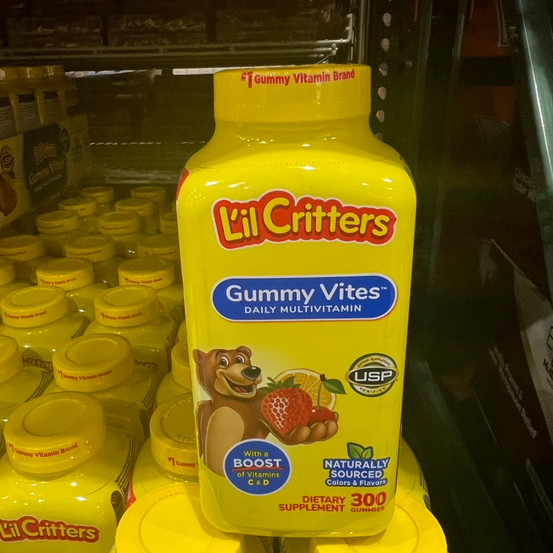 蝦皮免運🚚現貨‼️美國代運 Lil Critters小熊軟糖 免疫力/綜合維他命 兒童軟糖300顆