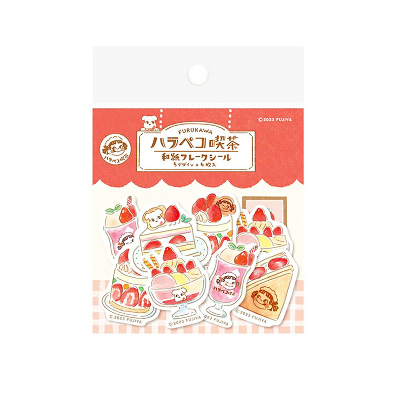 【CHL】古川紙工 不二家2023 Wa-Life 限定款布貼 貼紙組  草莓甜點-貼紙組 手帳筆記裝飾貼紙 裝飾刺繡