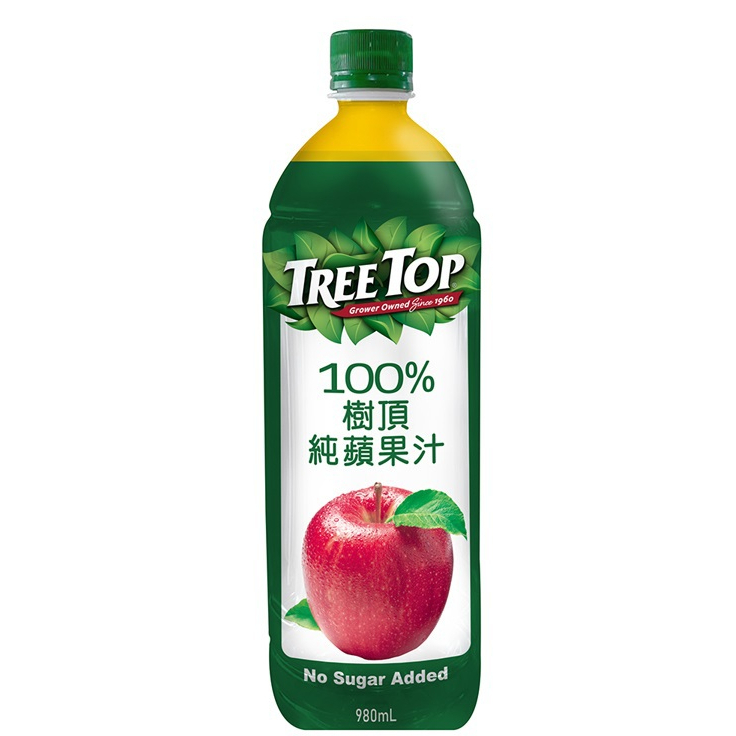 樹頂 蘋果 980ML Tree Top Apple 100% 純蘋果汁