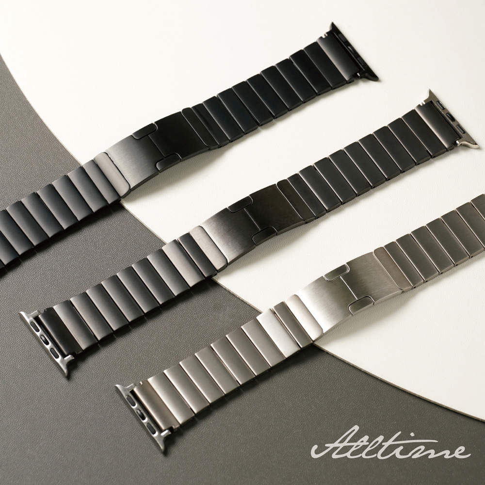 【太空金屬-鈦Ti】AllTi22 方塊款舒適輕盈鈦合金 Apple watch通用錶帶 Ultra S8 S7 SE