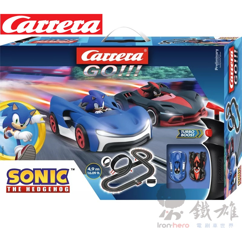 Carrera GO!!! 20062566 Sonic the Hedgehog 4.9 Set 電刷車套裝組