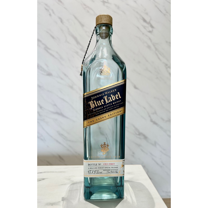 Johnnie Walker約翰走路《藍牌》原酒威士忌 1L「空酒瓶」