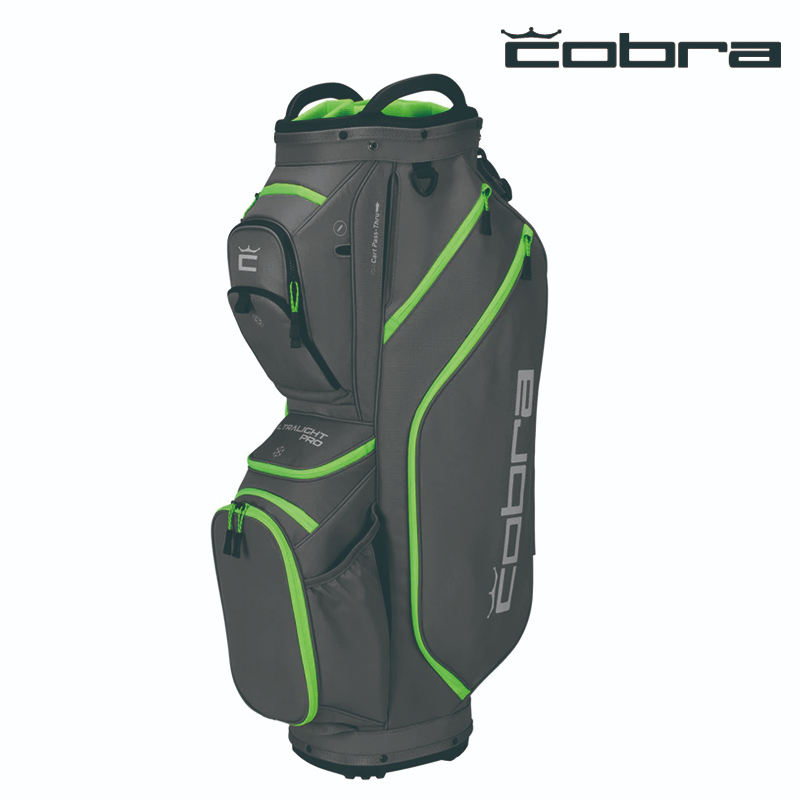 ＊立航高爾夫＊Cobra Ultralight Pro Cart Bag 球桿袋#909528-10 ,陰影灰(14孔)
