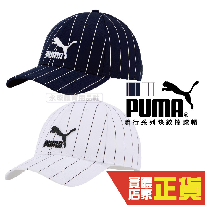 Puma 藍色 帽子 運動帽 老帽 遮陽帽 六分割帽 經典棒球帽 運動帽 02255409