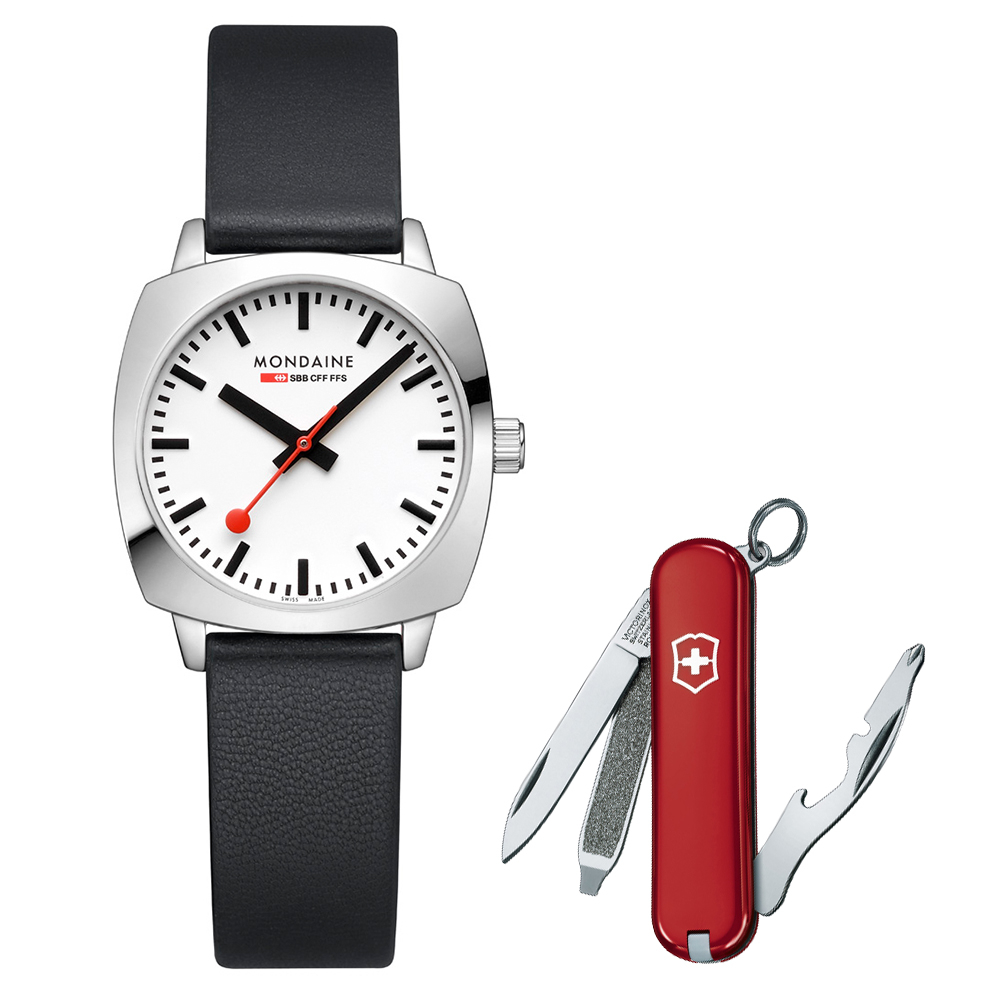 Mondaine 瑞士國鐵 Petite Cushion方圓 系列腕錶 – 白 / 31110LBV