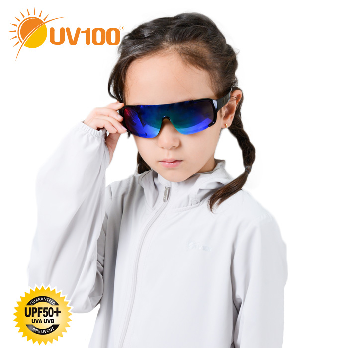 【UV100】防曬 Polarized童款太陽眼鏡-率性鏡面(OA20380)