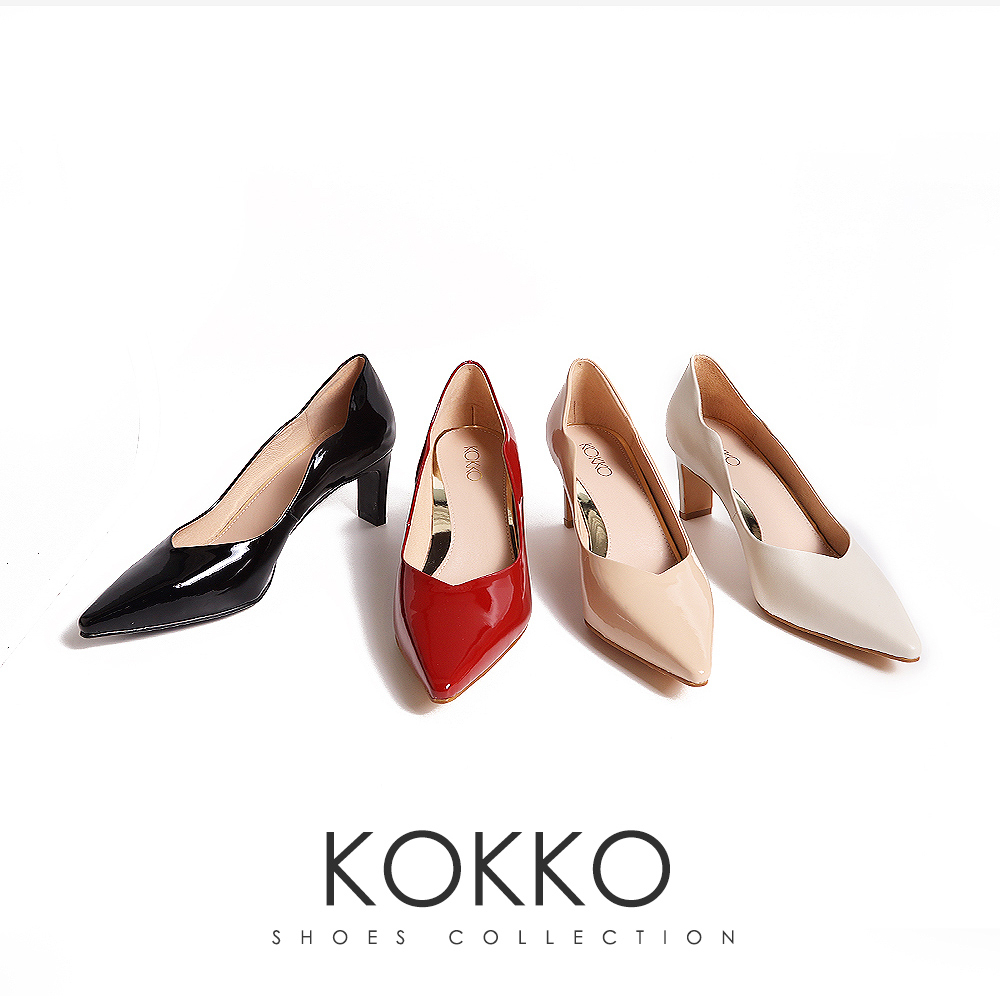 KOKKO尖頭類華燈初上系列特色扁跟鞋