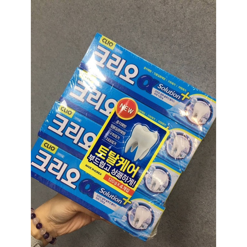 韓國Clio草本薄荷護齦香齒牙膏 CLIO 去牙結石牙膏120g 韓國牙膏 人氣牙膏 口氣清香 好口氣