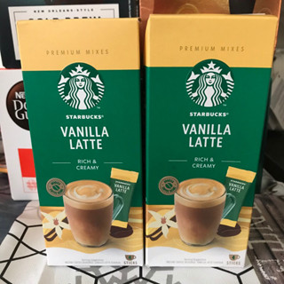 星巴克(Starbucks) 咖啡 香草風味拿鐵 速溶花式咖啡 進口原裝(4x21.5g)