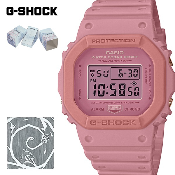 【G-SHOCK】DW-5610SL-4A4 CASIO經典方形系列/桃花源的迷人粉紅色調/43mm/公司貨