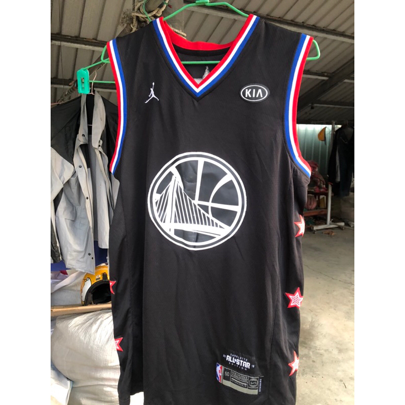 NIKE 耐吉 NBA 2019年明星賽Curry 柯瑞電繡球衣（不知道真假」