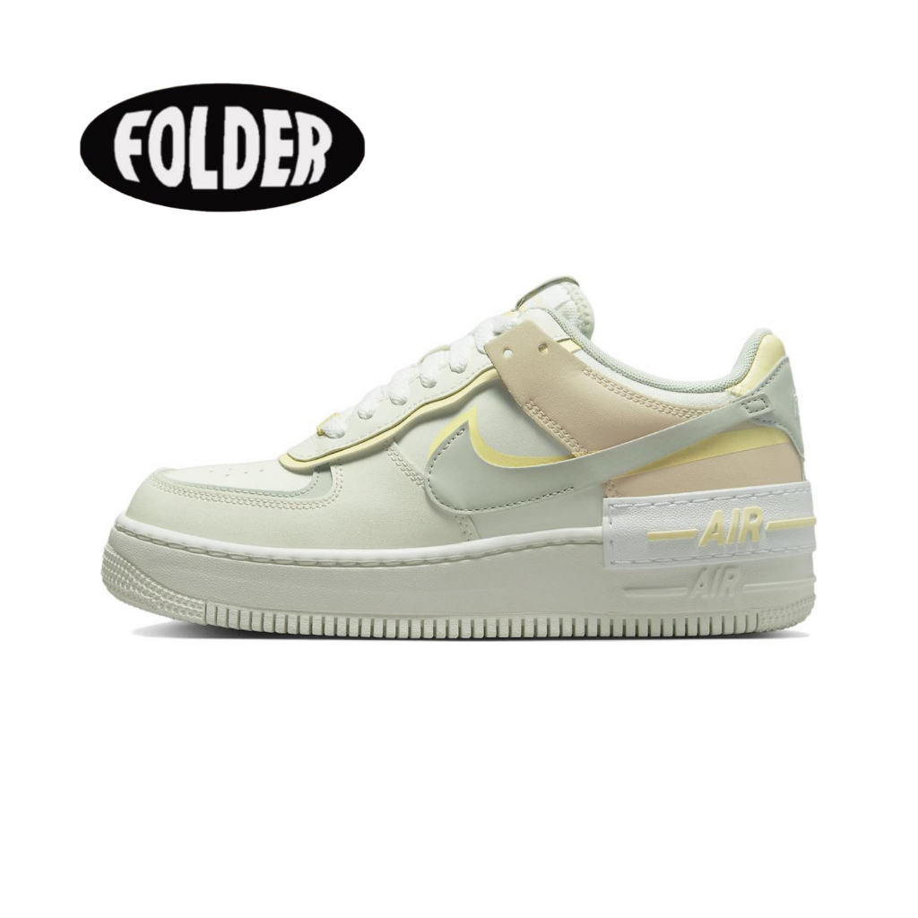 &lt;限時折扣⏳&gt;Nike Air Force 1 Low Shadow 板鞋 新款白綠色 厚底 DR7883-101