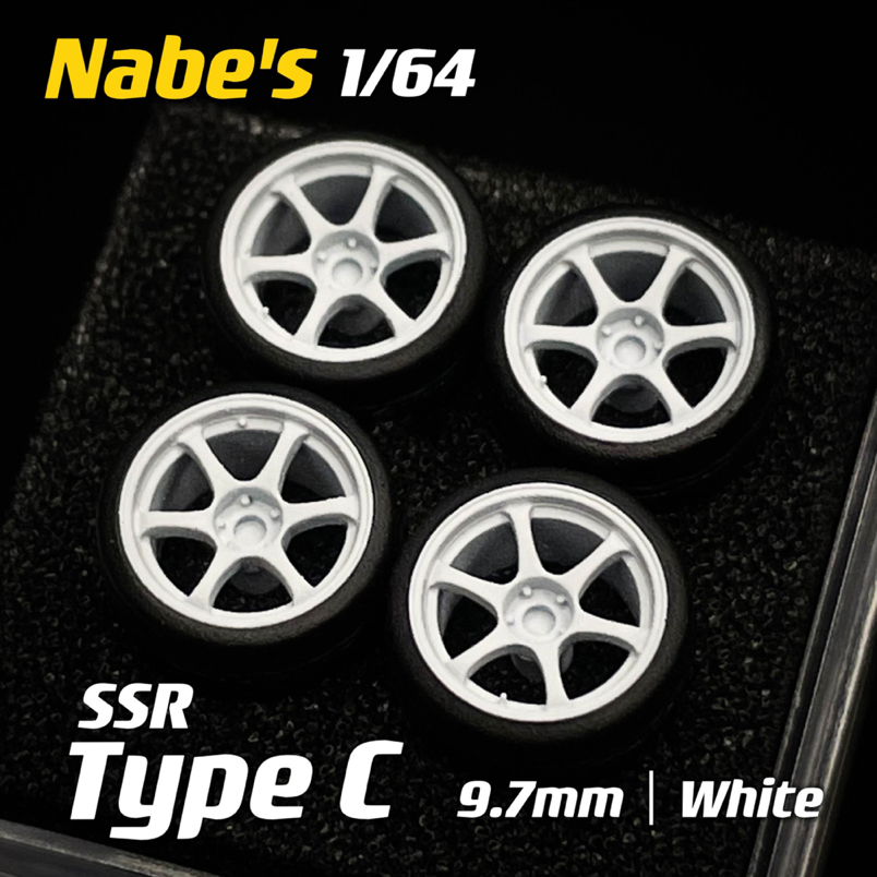 【傑作坊】Nabe's X Chika 1/64 比例汽車模型改裝輪圈/輪框 SSR TYPE-C