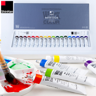 韓國 SHINHAN 新韓SWC專家透明水彩顏料12ml-12色/18色盒裝