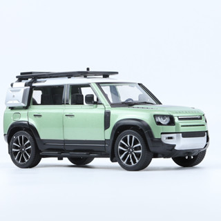 LAND ROVER路虎新衛士戶外版 模型車 1:24模擬合金越野車模型 聲光回力 兒童玩具 擺件禮物