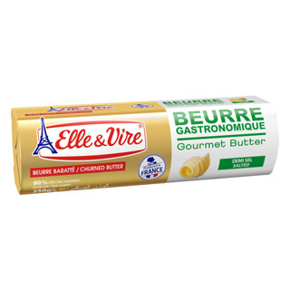 【Elle&Vire 愛樂薇】有鹽奶油 250g (此為250g規格) Salted Churned Butter