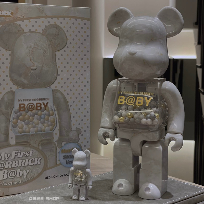 BEETLE 千秋 大理石 BE@RBRICK B@BY STONE MARBLE 500% 《0629 SHOP》擺設