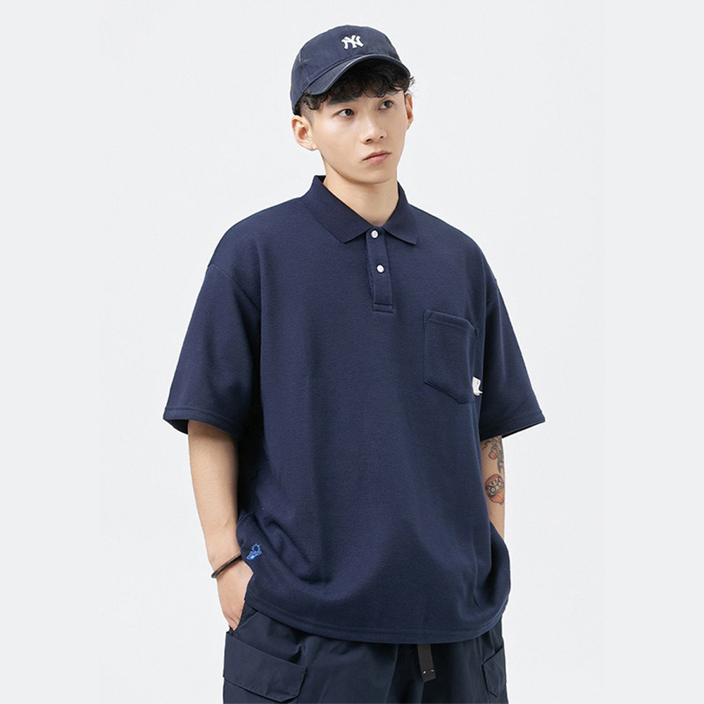 日系Cityboy-刺繡重磅POLO衫 - 兩色-JA1698