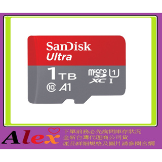 公司貨SanDisk Ultra Micro SDXC 1TB 1T A1 MICROSD microSDXC 記憶卡