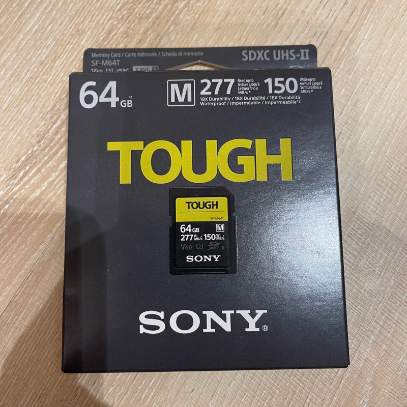 全新 Sony SF-M64T SDXC UHS-II Class 10 高速記憶卡 (拆封品)