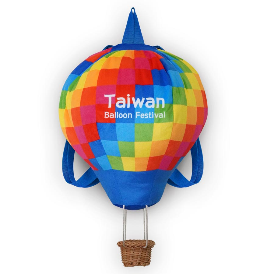 免運！！彩虹球藍色-熱氣球絨毛背包-台東熱氣球-熱氣球充氣-充氣玩具工廠-充氣玩具-吹氣玩具-紀念小球-熱氣球紀念