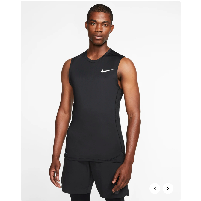 Nike Pro男款無袖上衣 緊身背心（BV5601-010)