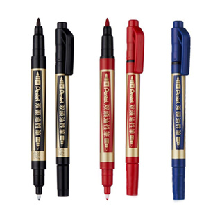 Pentel 飛龍 雙頭油性筆 N75W 油性筆 可寫在多樣材質 【金玉堂文具】