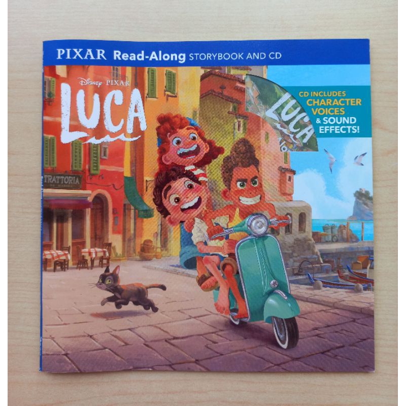近新Disney Pixar Luca read-along storybook and CD路卡的夏天有聲書
