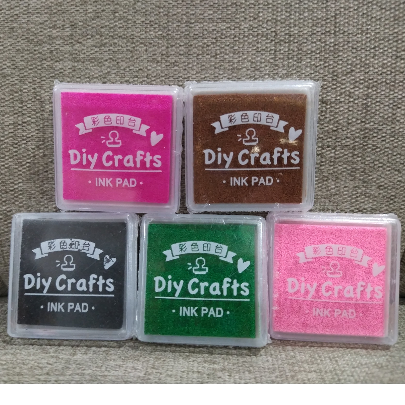 全新 Diy Crafts 印泥(小) 四季 SEASON  洋紅色／咖啡色／黑色／草綠色／粉色 印台