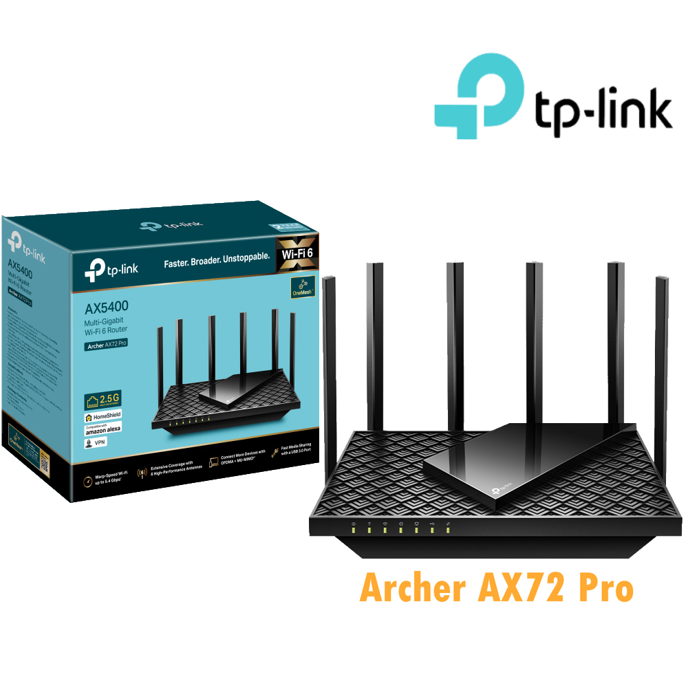 TP-Link Archer AX72 Pro  AX5400 2.5Gbps Gigabit Wi-Fi 6分享器