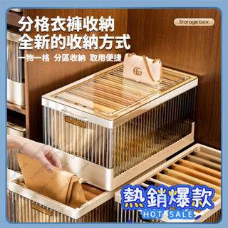 衣服收納 衣物分隔收納箱 衣櫥收納盒 褲子收納盒 可掛衣櫃 分層放牛仔褲 衣櫃收納盒 整理箱