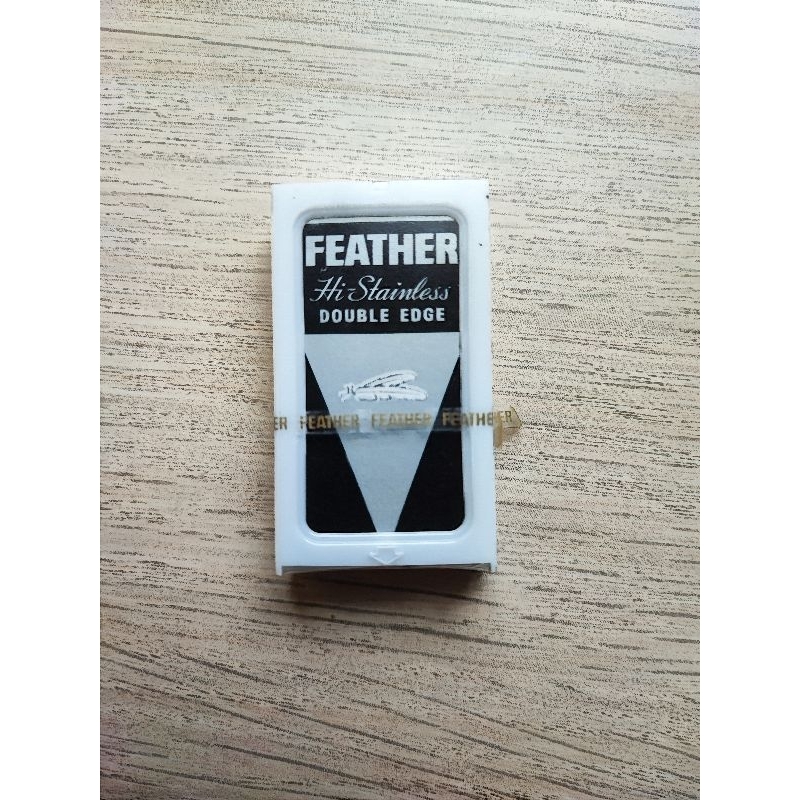 日本Feather羽毛牌-男士美容雙面鉑合金順滑親膚安全刮鬍刀替換刀片-5片/盒