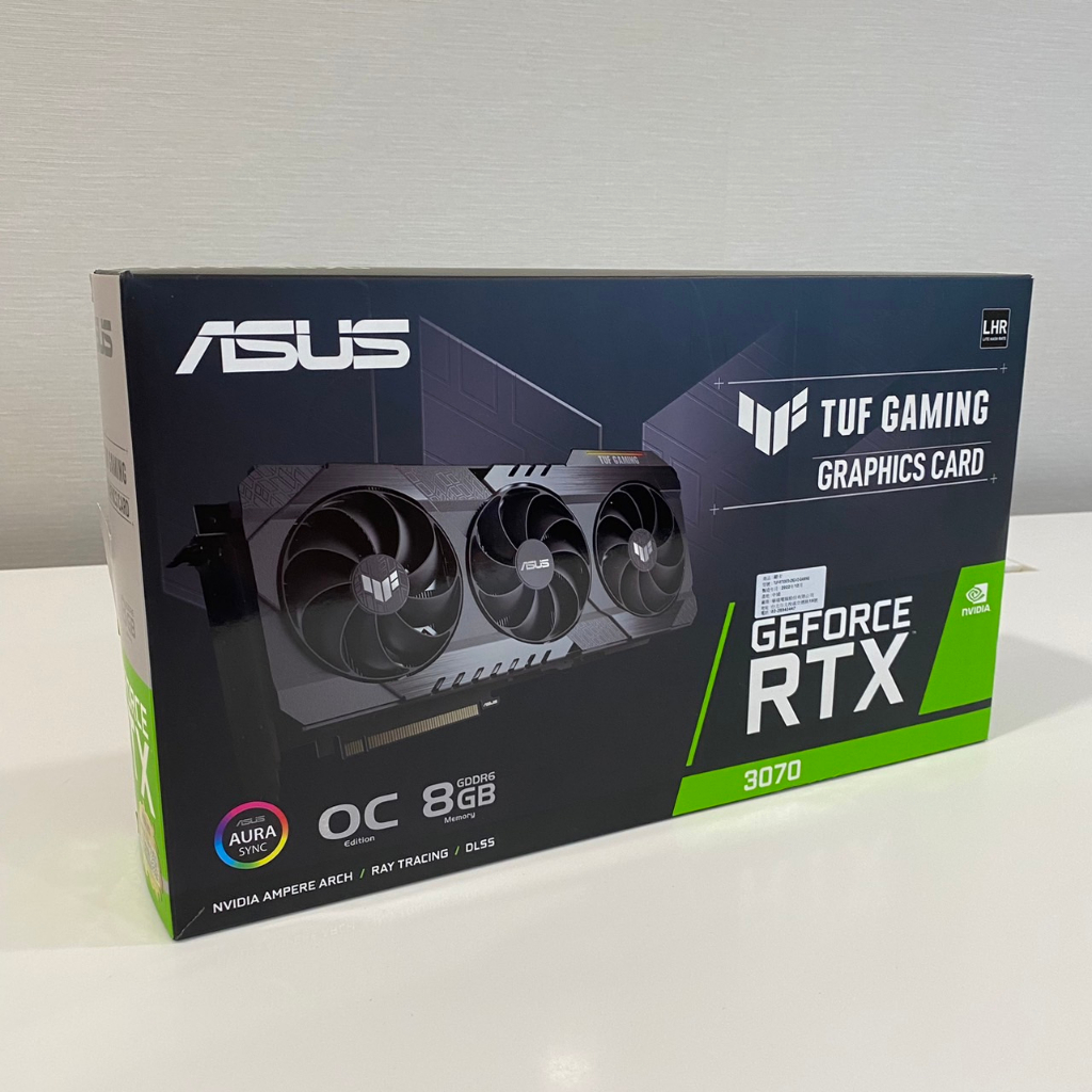 ASUS 華碩 TUF RTX3070 O8G V2 GAMING 顯示卡 超頻三風扇 顯卡