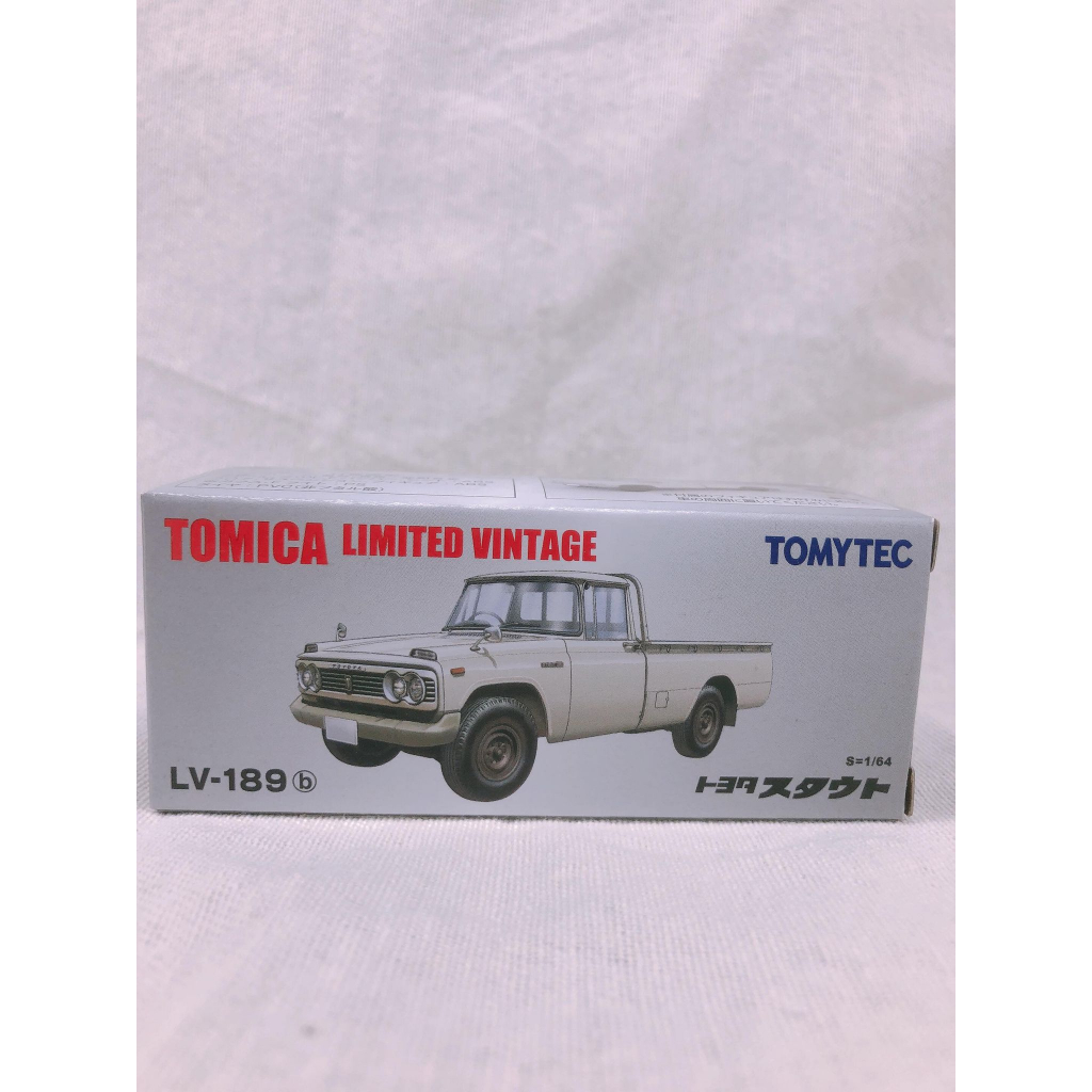 TOMYTEC TOMICA TLV LV-189b 豐田 Stout 皮卡 白 內附比例人偶