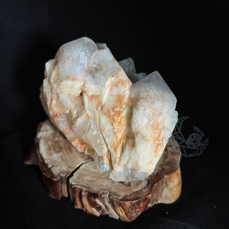 菠蘿晶 白水晶 原礦 骨幹 （特大）淨化 （送基本底座）