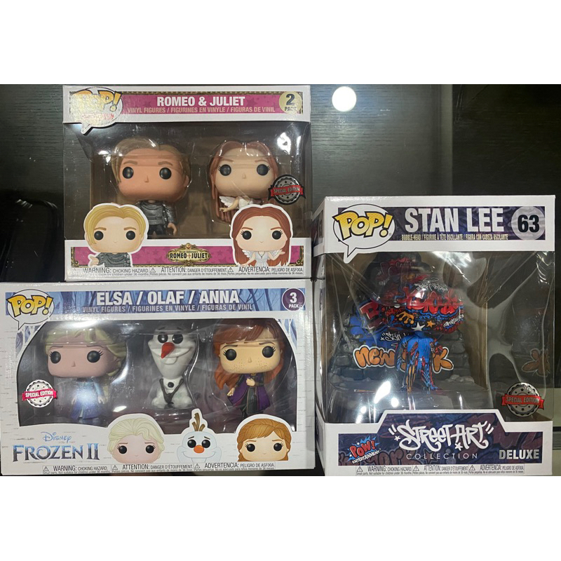 *優惠出清* Funko 正版公仔 Romeo &amp; Juliet / Stan Lee / Elsa Olaf Anna