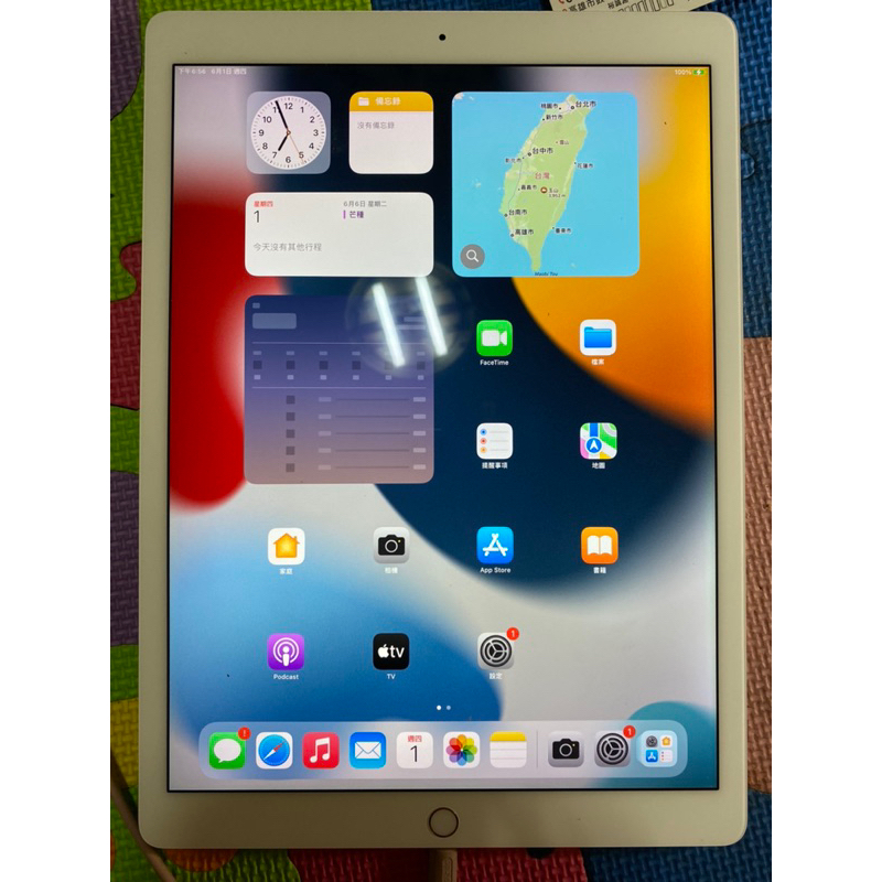 Apple iPad Pro 12.9吋 1代 256G WIFI金色【電池健康度100%】二手