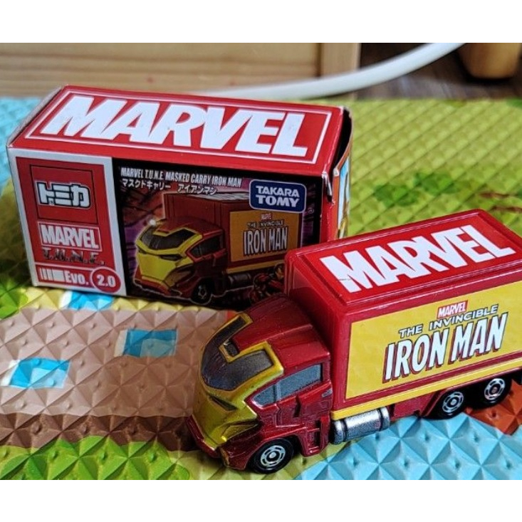 Tomica 多美 Marvel 漫威 2.0 IRON MAN 紅鋼鐵人 Carry 貨車