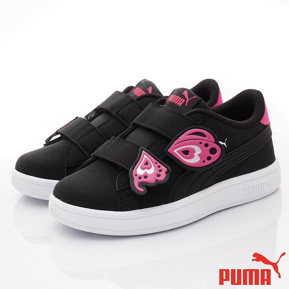 PUMA頂級童鞋>蝴蝶造型運動鞋-388461-05黑(17cm~21cm)