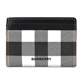 BURBERRY 經典格紋環保帆布卡片夾(黑色)｜100%原廠真品｜JS Maxx官方旗艦館