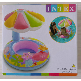 《現貨》全新 intex嬰兒泳圈 寶寶座圈 遮陽棚游泳圈 嬰兒防曬泳圈