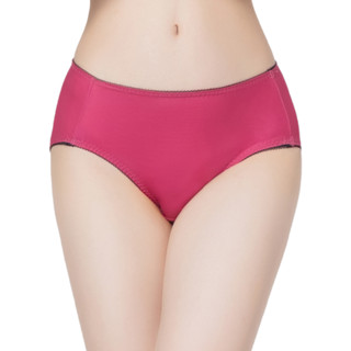 【WIWI】窈窕美臀抑菌中腰內褲(醇酒紅 女M-2XL) 0.82遠紅外線 抑菌內褲 吸濕排汗 保濕柔膚 數位印花