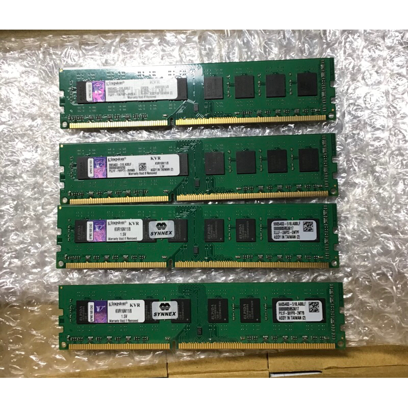 金士頓 KINGSTON 記憶體 DDR3 雙面 8G 1600 KVR16N11/8 1.5v