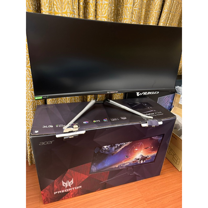 Acer X34P 34型 IPS 21:9曲面無邊框電競螢幕Predator