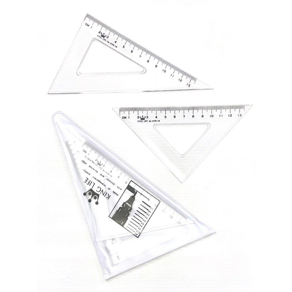 +富福里+ 金徠福 KTR-15 塑膠三角板(15cm) 三角定規