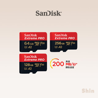 現貨24h💕【sandisk】extreme pro microsdxc uhs-i 64~256g記憶卡 v30 a2
