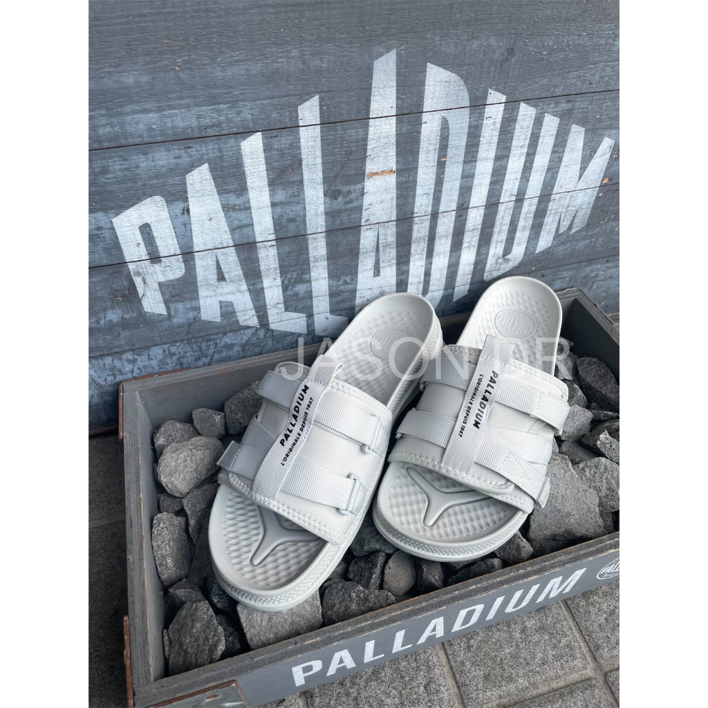 JASON DR(免運費)PALLADIUM SOLEA SLIDE 夏季潛水布涼拖鞋 男女款 79032-069 灰